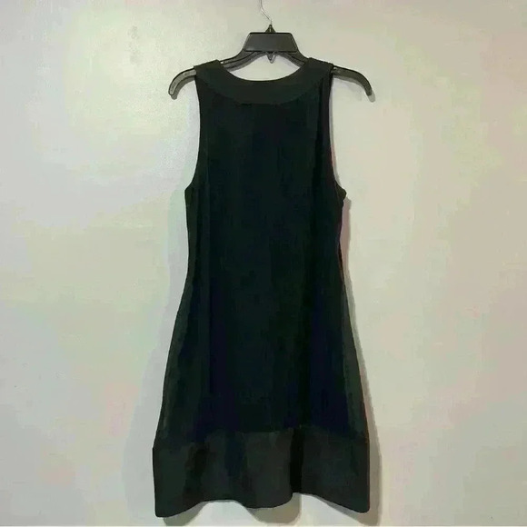 Express Women's Black Sleeveless  100% Silk Dress Sz L Party Cocktail Classic - Picture 2 of 8